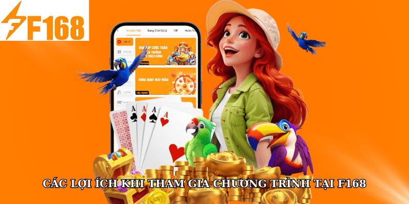 Chơi Đủ 5 Trò Trong Ngày Tại F168 Nhận Thưởng Tích Điểm 5 Các lợi ích khi tham gia chương trình tại F168